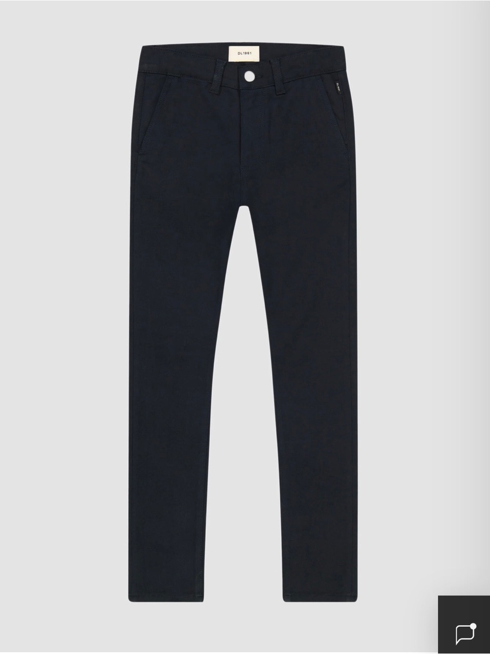 DL1961 Boys Timmy Slim Chino Pants Black Size 14